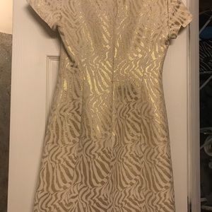 Lilly Pulitzer - white and gold dress - Size 0